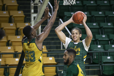 men playing basketball