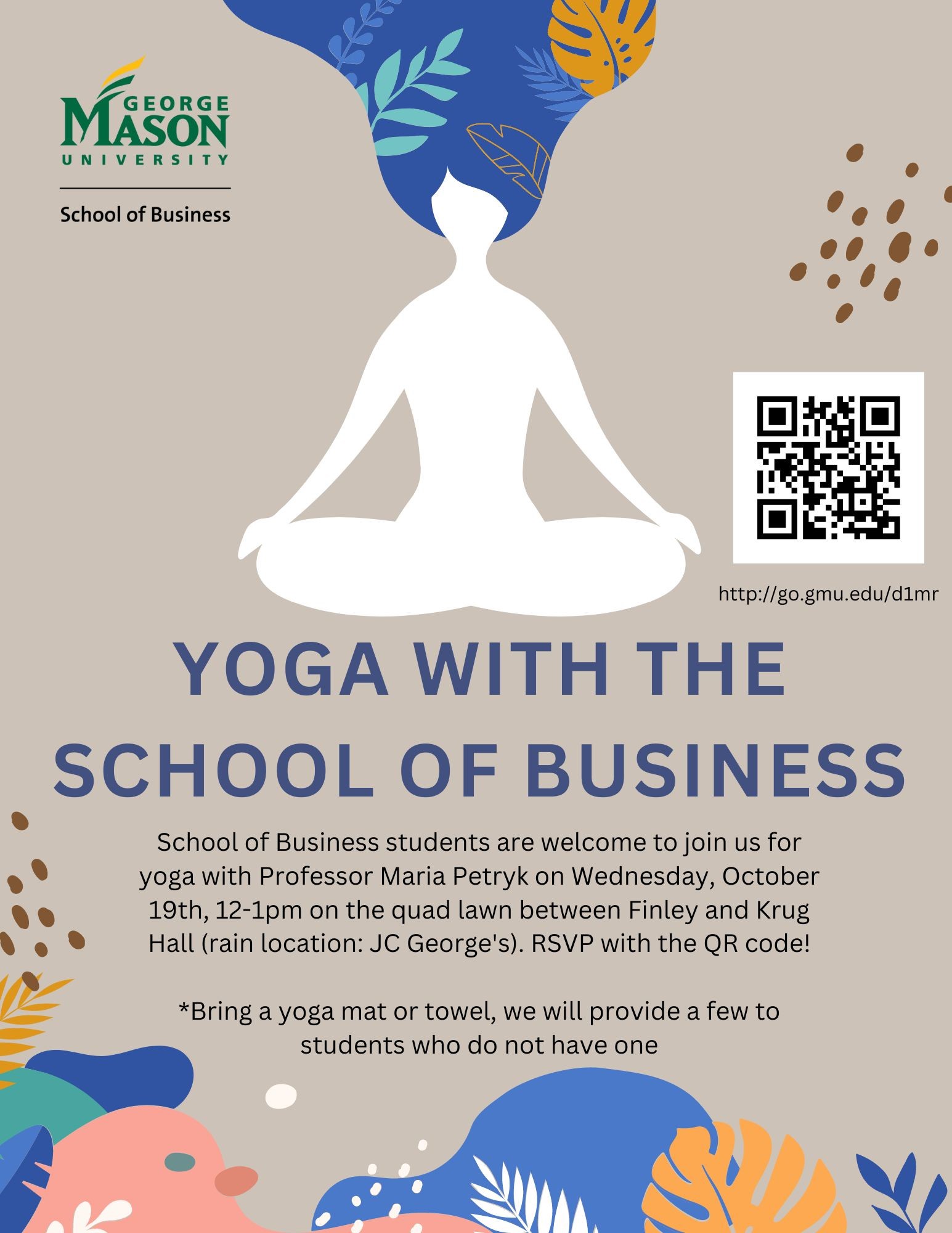 Yoga with the School of Business at Wellness Wednesdays - October 19