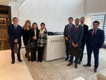 Finance students at Apollo Global Management