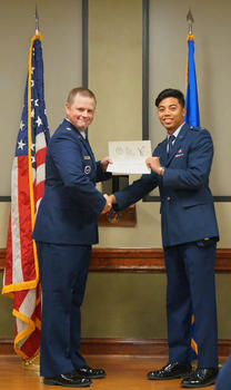 Mark Cayanan graduated with honors from the United States Air Force’s (USAF) Undergraduate Cyber Warfare Training program.