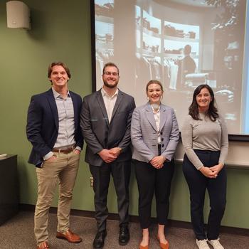 Dominic Leone, Jordan Heisen, Sabrena Snow (Vice President of Partnerships and Sustainability at Hyde), Rachel Edwards
