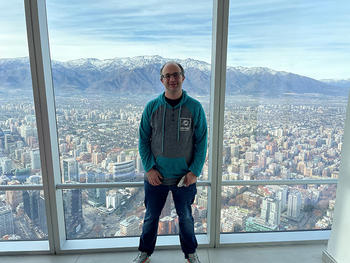 Allen Taber, MBA ’22, in Chile on his MBA Global Residency.